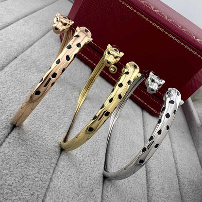 [Clover Jewelry]PANTHERE DOUBLE HEADED OPEN BRACELET