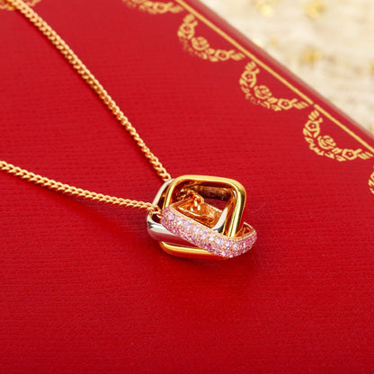 [Clover Jewelry]TRINITY CUSHION NECKLACE COLLECTION