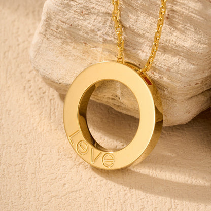 [Clover Jewelry]LOVE NECKLACE 16MM  FULL DIAMOND