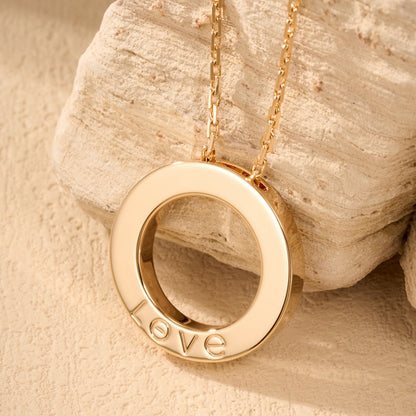 [Clover Jewelry]LOVE NECKLACE 16MM  FULL DIAMOND