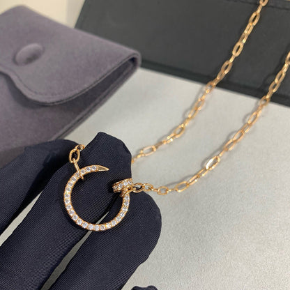 [Clover Jewelry]JUSTE NECKLACE FULL DIAMONDS