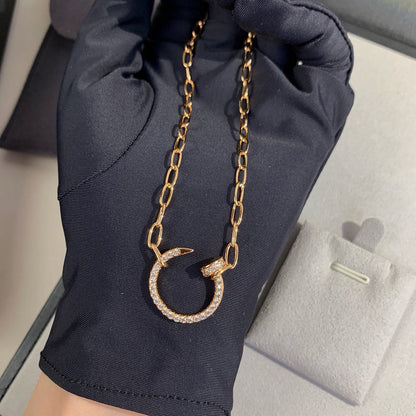 [Clover Jewelry]JUSTE NECKLACE FULL DIAMONDS