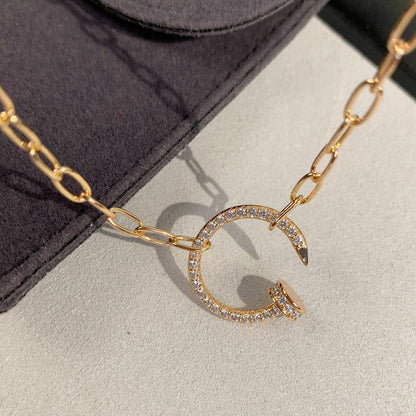 [Clover Jewelry]JUSTE NECKLACE FULL DIAMONDS
