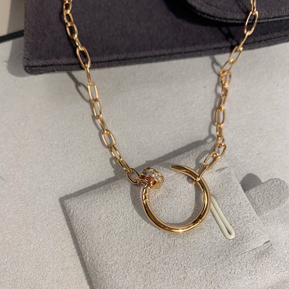 [Clover Jewelry]JUSTE NECKLACE FULL DIAMONDS