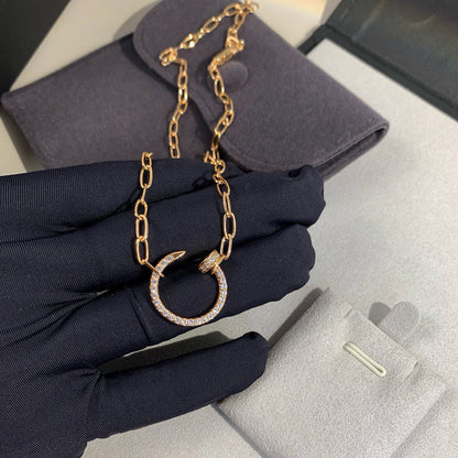 [Clover Jewelry]JUSTE NECKLACE FULL DIAMONDS