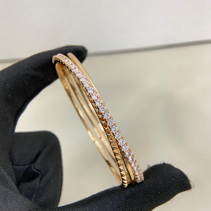 [Clover Jewelry]ETINCELLE HALF-PAVED DIAMOND BRACELET