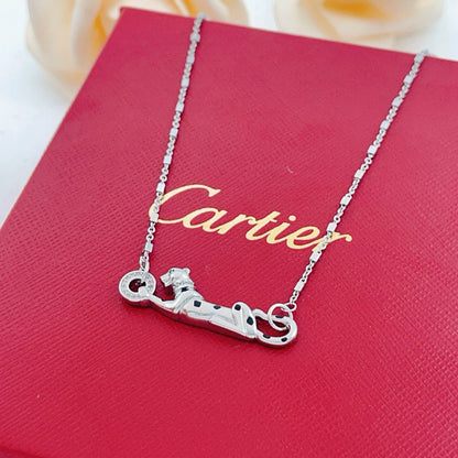 [Clover Jewelry]PANTHERE FULL DIAMOND NECKLACE