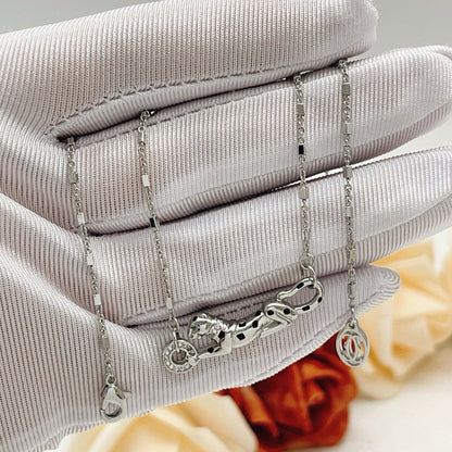 [Clover Jewelry]PANTHERE FULL DIAMOND NECKLACE