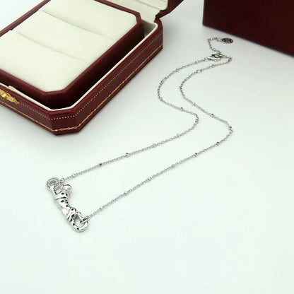 [Clover Jewelry]PANTHERE FULL DIAMOND NECKLACE