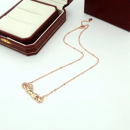 [Clover Jewelry]PANTHERE FULL DIAMOND NECKLACE