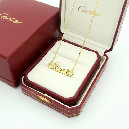 [Clover Jewelry]PANTHERE FULL DIAMOND NECKLACE
