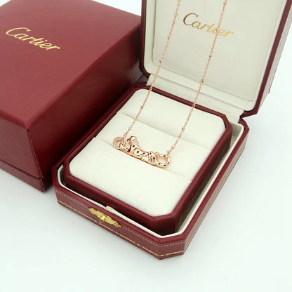 [Clover Jewelry]PANTHERE FULL DIAMOND NECKLACE