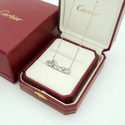 [Clover Jewelry]PANTHERE FULL DIAMOND NECKLACE
