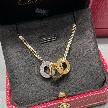 [Clover Jewelry]LOVE 6 DIAMOND PENDANT NECKLACE