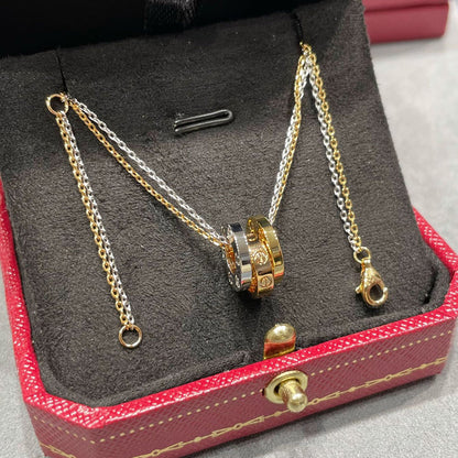 [Clover Jewelry]LOVE 6 DIAMOND PENDANT NECKLACE
