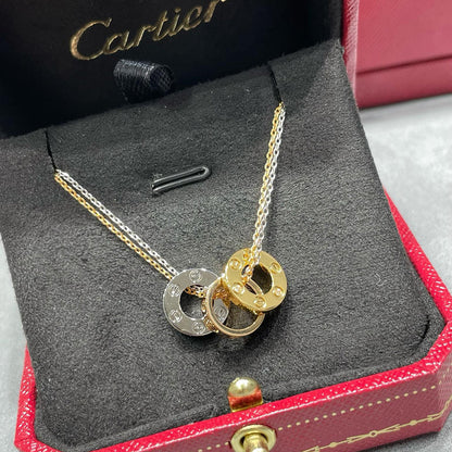 [Clover Jewelry]LOVE 6 DIAMOND PENDANT NECKLACE