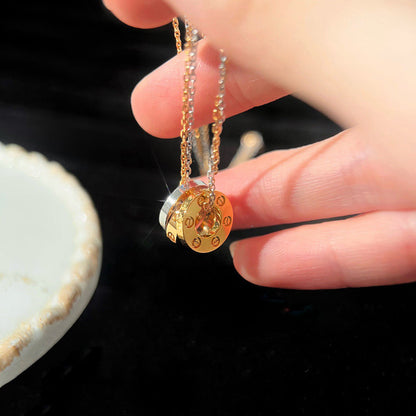 [Clover Jewelry]LOVE 6 DIAMOND PENDANT NECKLACE