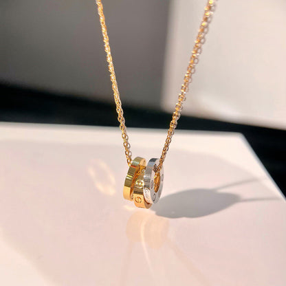[Clover Jewelry]LOVE 6 DIAMOND PENDANT NECKLACE