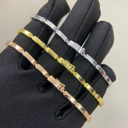 [Clover Jewelry]PANTHERE HALF DIAMOND ON CHAIN BRACELET