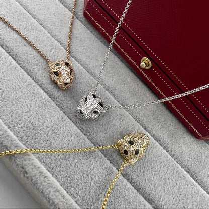 [Clover Jewelry]PANTHERE FULL DIAMOND NECKLACE