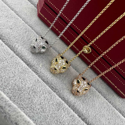 [Clover Jewelry]PANTHERE FULL DIAMOND NECKLACE