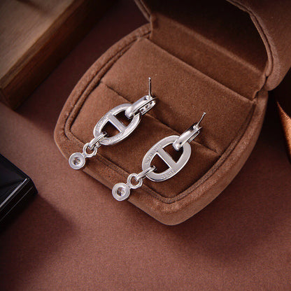 [Clover Jewelry]HM CHAINE DIAMOND EARRINGS