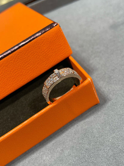 [Clover Jewelry]KELLY PINK GOLD DIAMOND RING