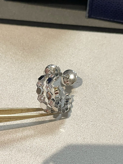 [Clover Jewelry]Hollow Design Four-Leaf Clover Flower Shape Ring