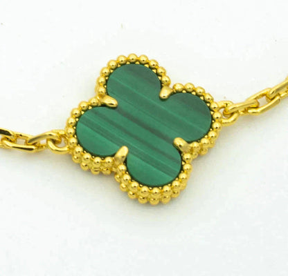 [Clover Jewelry] CLOVER 5 MOTIF MALACHITE BRACELET COLLECTION