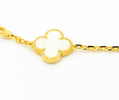 [Clover Jewelry]CLOVER BRACELET 5 MOTIFS ONYX MOP