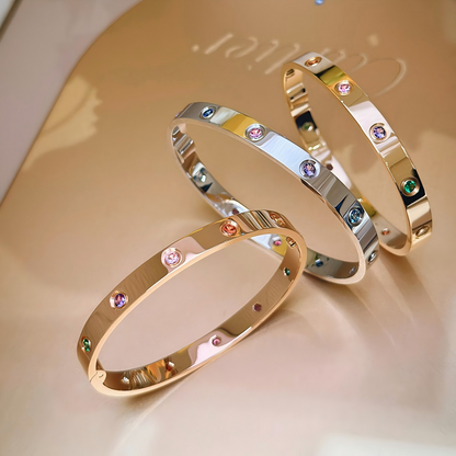 [Clover Jewelry] 2026 RAINBOW LOVE BRACELET 6.1MM  10 DIAMONDS