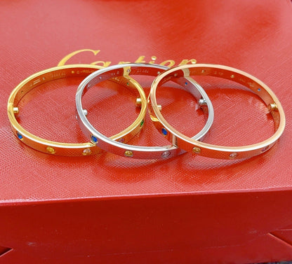 [Clover Jewelry] 2026 RAINBOW LOVE BRACELET 6.1MM  10 DIAMONDS