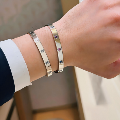 [Clover Jewelry] 2026 RAINBOW LOVE BRACELET 6.1MM  10 DIAMONDS