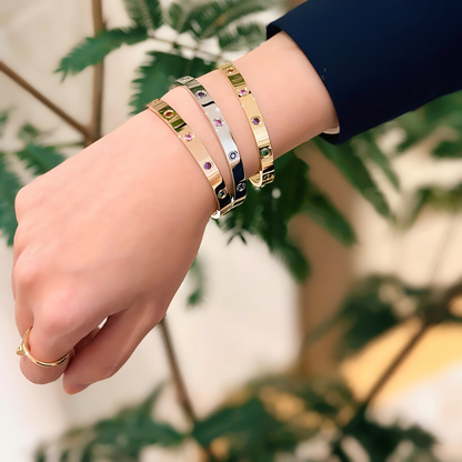 [Clover Jewelry] 2026 RAINBOW LOVE BRACELET 6.1MM  10 DIAMONDS