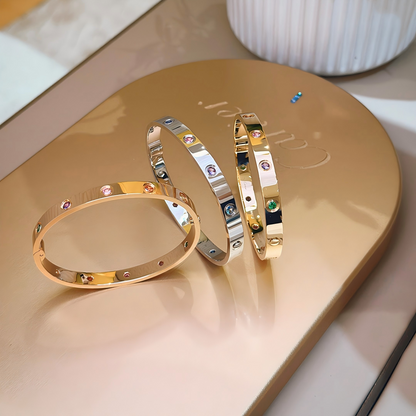 [Clover Jewelry] 2026 RAINBOW LOVE BRACELET 6.1MM  10 DIAMONDS