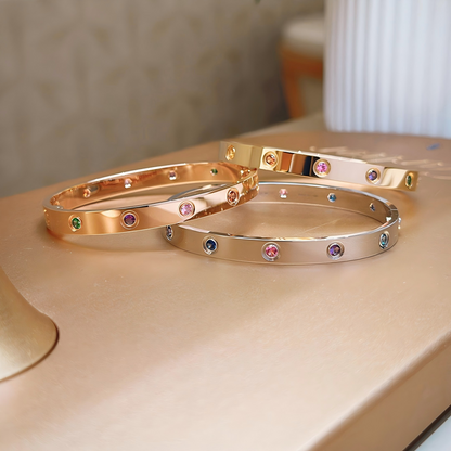 [Clover Jewelry] 2026 RAINBOW LOVE BRACELET 6.1MM  10 DIAMONDS