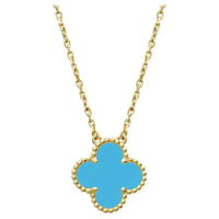 [Clover Jewelry]CLOVER 15MM VINTAGE TURQUOISE NECKLACE