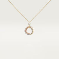 [Clover Jewelry]TRINITY  NECKLACE 1 DIAMOND