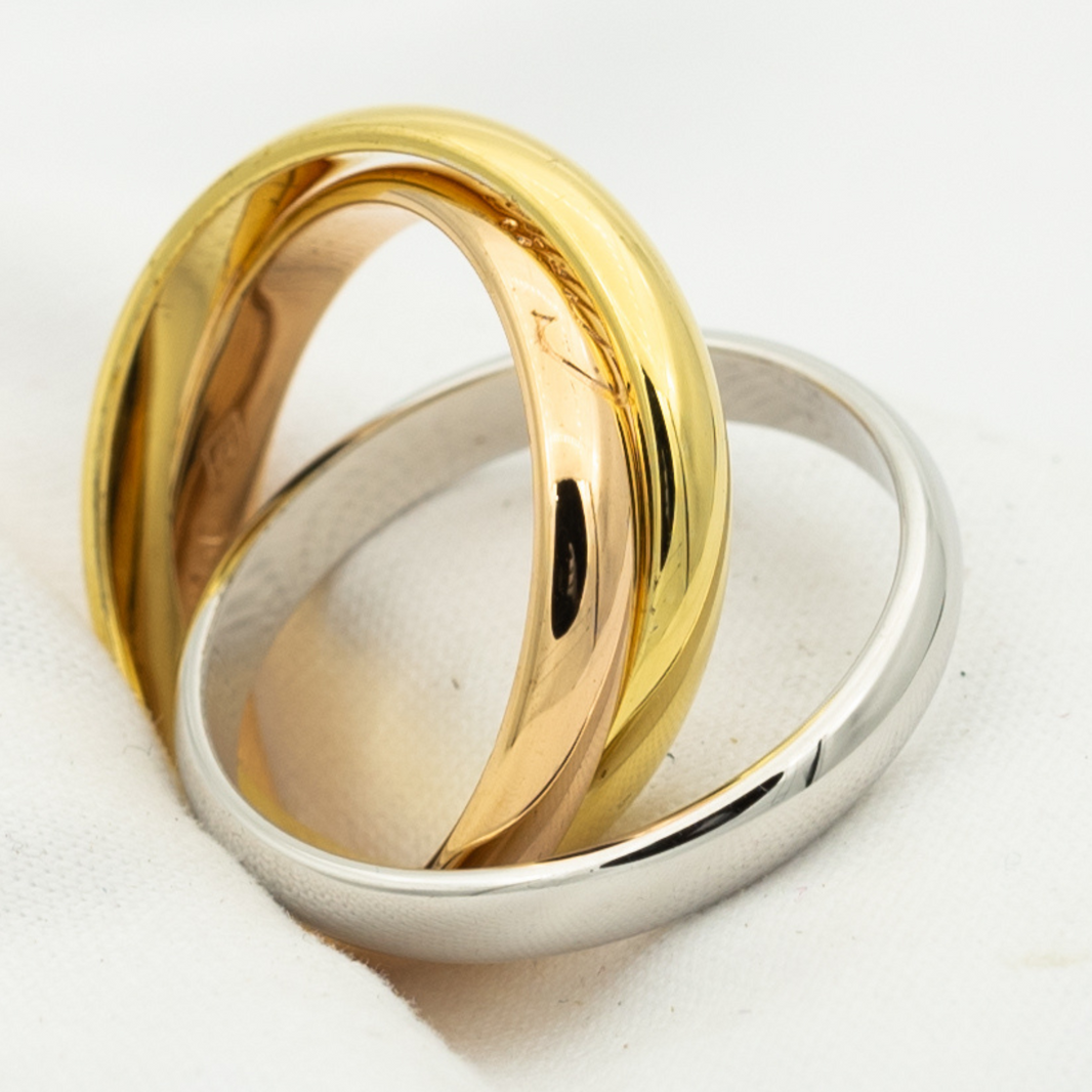 [Clover Jewelry]TRINITY RING GOLD PINK GOLD SILVER