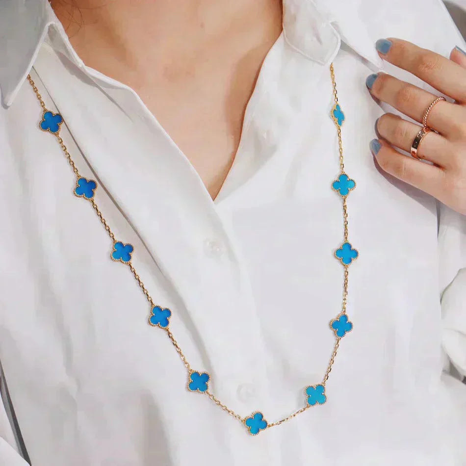 [Clover Jewelry]CLOVER 20 MOTIFS TURQUOISE GOLD