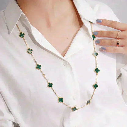[Clover Jewelry]CLOVER 20 MOTIFS MALACHITE GOLD