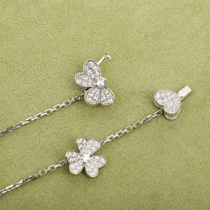 [Clover Jewelry]FRIVOLE SILVER 9 FLOWERS NECKLACE