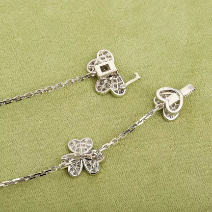 [Clover Jewelry]FRIVOLE SILVER 9 FLOWERS NECKLACE