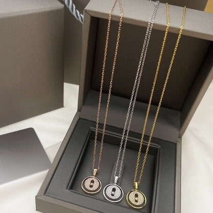 [Clover Jewelry]LUCKY MOVER PM PAVED NECKLACE