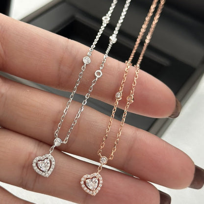 [Clover Jewelry]JOY HEART DIAMOND NECKLACE