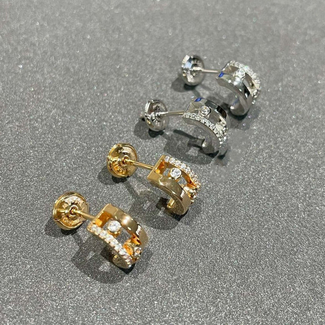 [Clover Jewelry]MOVE ROMANE EARRINGS DIAMOND