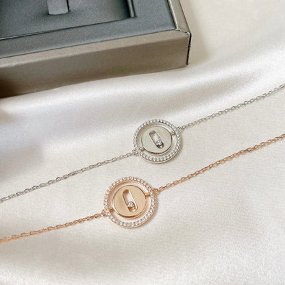 [Clover Jewelry]LUCKY MOVE PAVED DIAMOND BRACELET