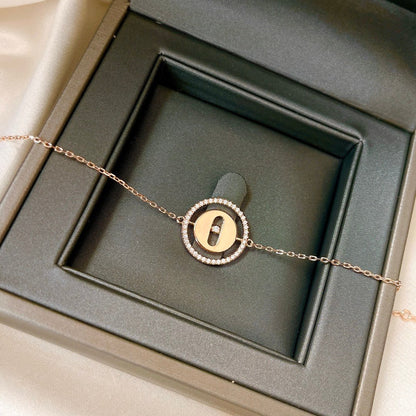 [Clover Jewelry]LUCKY MOVE PAVED DIAMOND BRACELET