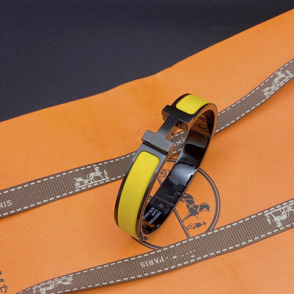 [Clover Jewelry]CLIC HM SO BLACK YELLOW BRACELET