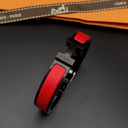 [Clover Jewelry]CLIC HM SO BLACK RED BRACELET